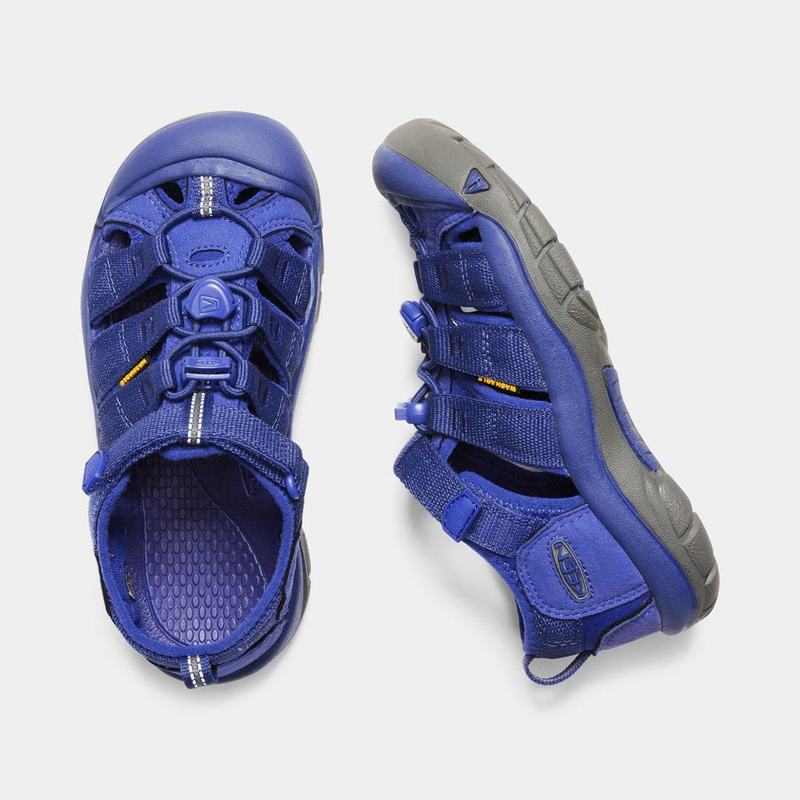 Keen Newport H2 Kids Sandals Blue NZ Sale (7196-RTGYO)